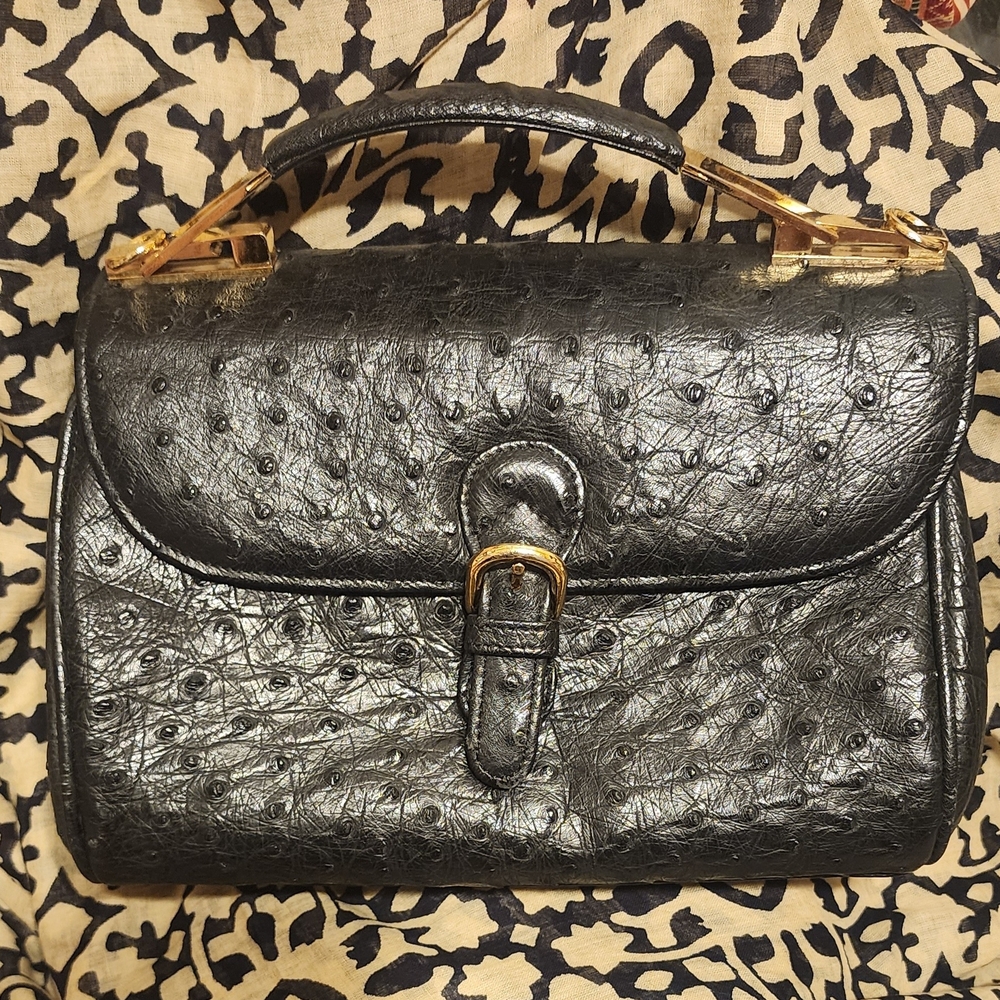 Elegant Black Textured Mini Bag
